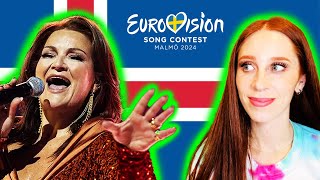 LET'S REACT TO ICELAND'S SONG FOR EUROVISION 2024 // HERA BJÖRK SCARED OF HEIGHTS