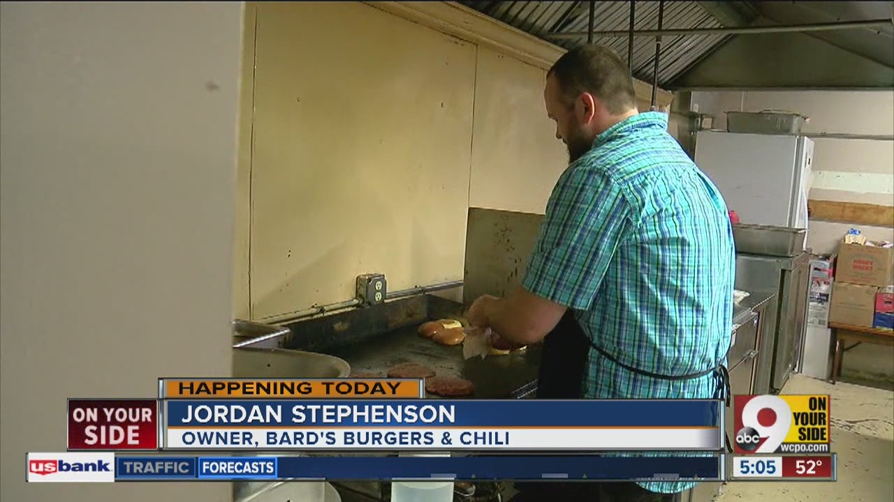 Food Network filming at Bard’s Burgers and Chili