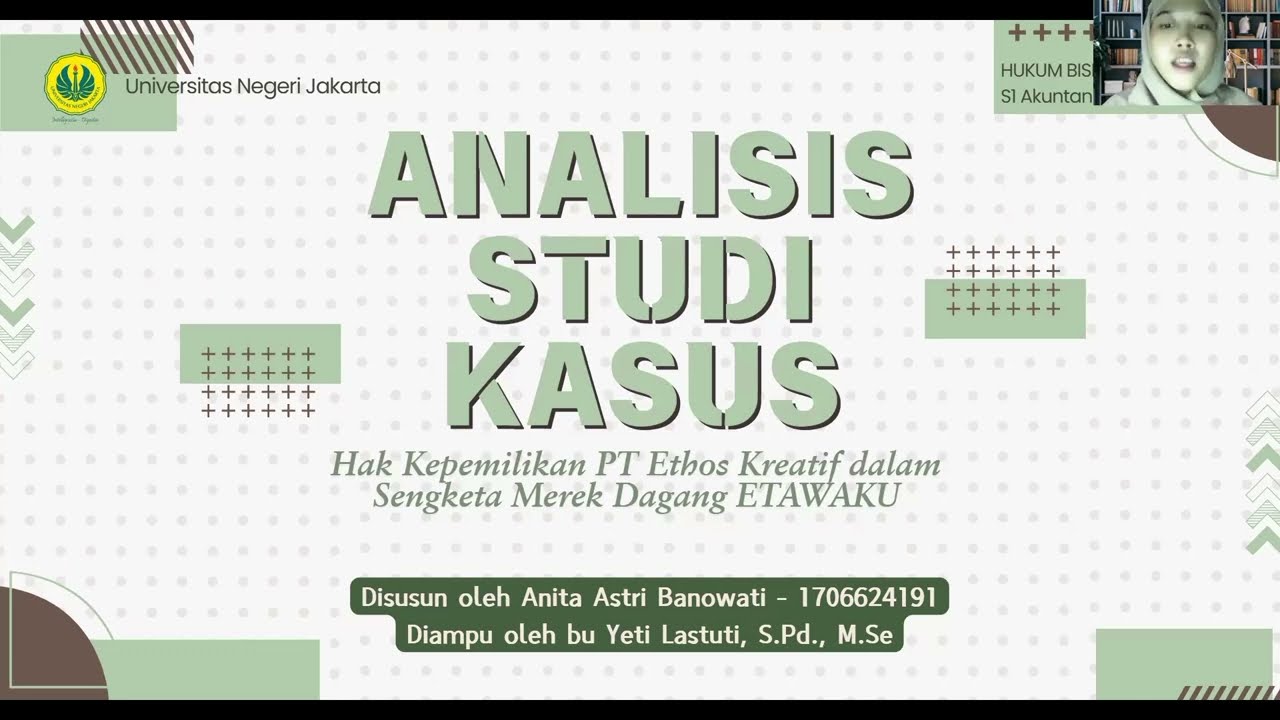 Analisis Studi Kasus Sengketa Hak Merek PT Ethos Kreatif Indonesia 