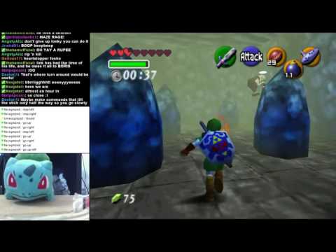 [Voice Control Challenge] Ocarina of Time - Dampe's Hookshot Race Success! (sort of)