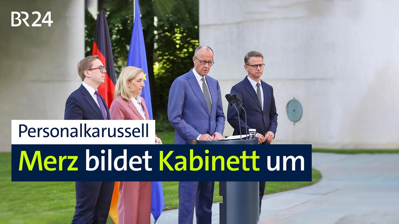 Personalkarussell: Merz bildet Kabinett um | BR24