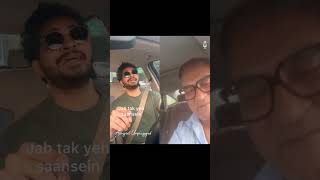 Son carrying Father's legacy