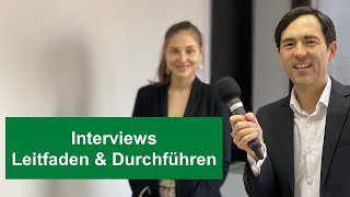 Leitfaden erstellen und Interviews durchführen