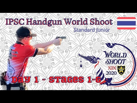 2022 IPSC Handgun World Shoot XIX | Pattaya, Thailand | Standard Junior | Day 1 | Area 1, Stages 1-6