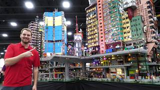 2026 Update! Huge LEGO New Hashima Cyberpunk City at Atlanta Brick Con