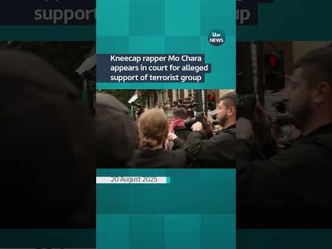 Kneecap rapper Mo Chara appears in court for alleged support of terrorist group | ITV News
