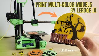 How to get the multi-color prints by Lerdge iX 3D printer?| Supper easy tutorial, no need modify