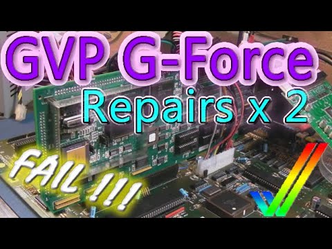 Commodore Amiga GVP G-Force 030 Combo - 1 Fix & 1 Fail #commodore