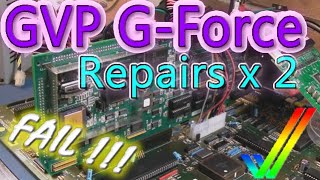 Commodore Amiga GVP G-Force 030 Combo - 1 Fix & 1 Fail #commodore
