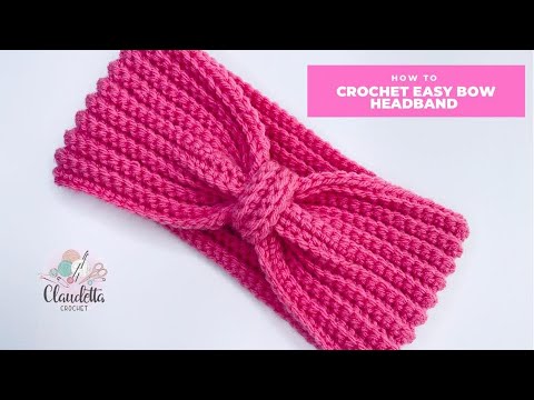 CROCHET easy BOW HEADBAND / Beginners