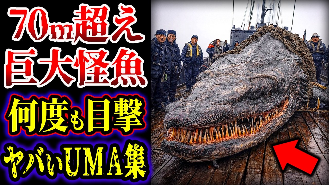【ゆっくり解説】７０m超えの巨大怪魚...３つの頭を持つ巨大ドラゴン...何度も目撃されたヤバい未確認生物集【総集編】