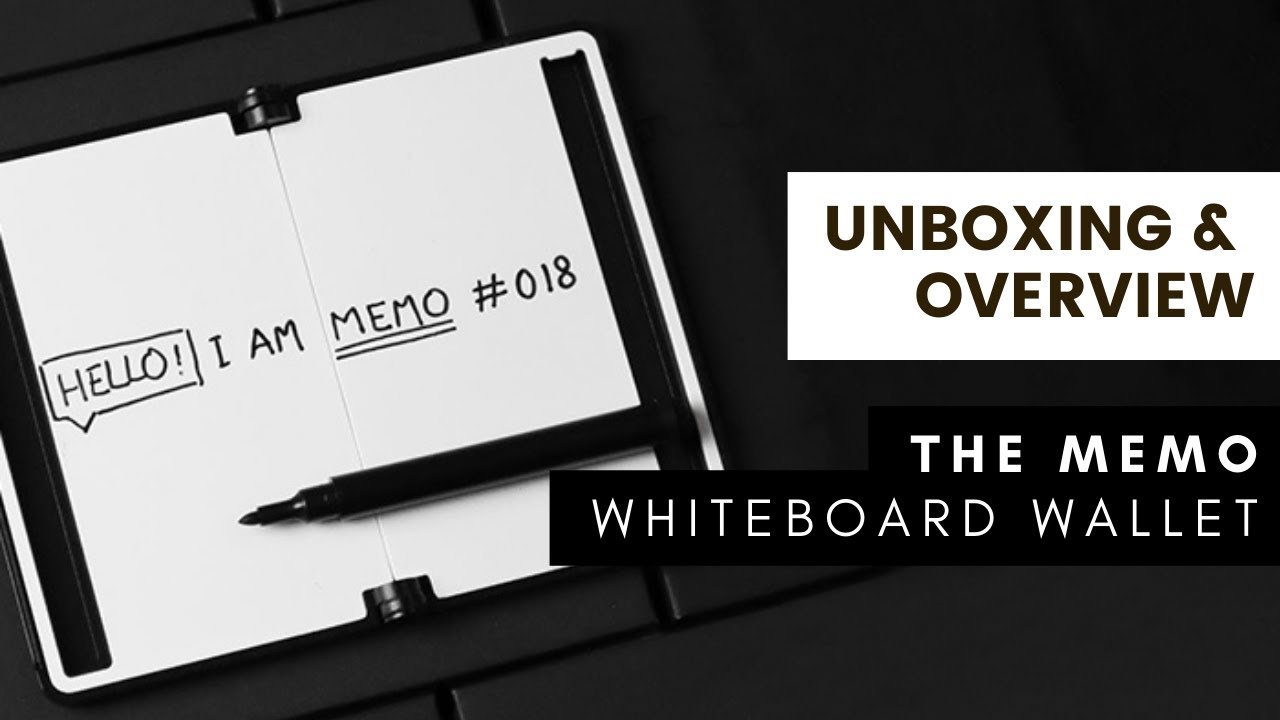 The Whiteboard Wallet: Unboxing & Overview