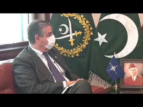 Press Release No 173/2021, Stefano Pontecorvo (NATO) called on COAS at GHQ - 20 Oct 2021 | ISPR
