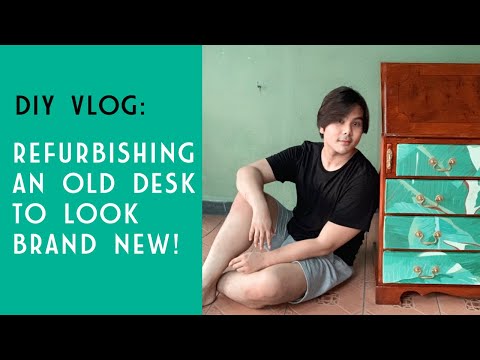 REFURBISHING AN OLD DESK | DIY VLOG