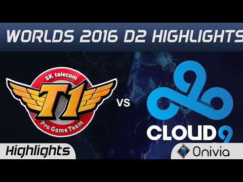 SKT vs C9 Highlights Worlds 2016 D2 SK Telecom T1 vs Cloud9