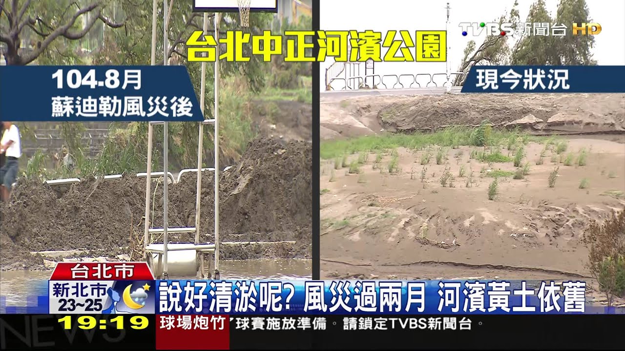 風災淤泥兩月未清　北市河濱螃蟹橫行