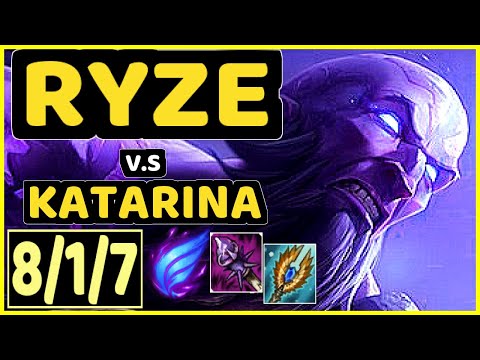 XICO (RYZE) vs KATARINA - 8/1/7 KDA MID GAMEPLAY - EUW Ranked DIAMOND