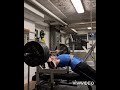 Bench Press 170kg with close grip 1 reps for 10 sets - legs up