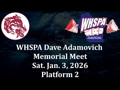 WHSPA Dave Adamovich Memorial 2026 - Platform 2