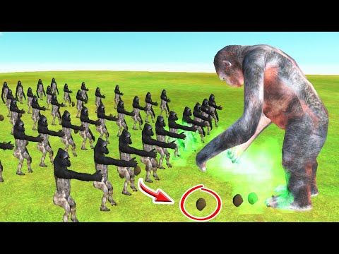🙉Goro vs Poojectile Gorilla💩 Animal Revolt Battle Simulator ARBS Mobile