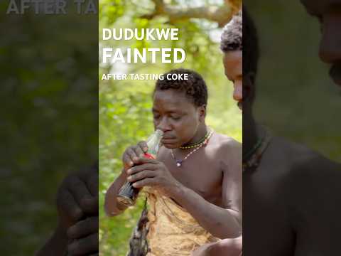 DUDUKWE FAINTED 🙀🙀after tasting @Coca-Cola  😂😂#hadzabe #hadzabetribe #hadzatribe #funny #hadza
