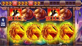 I got a big win on mustang trail slot I bought 8 $12,500 bonus buys compilation Video Video