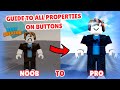 GUIDE TO ALL PROPERTIES ON BUTTONS (Obby Creator)