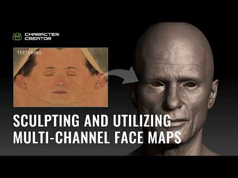 Realtime Digital Double #2 - Sculpting and Utilizing Multi-channel Face Maps - by Sefki Ibrahim