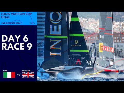 Louis Vuitton Cup Final Race 9 | Luna Rossa Prada Pirelli vs INEOS Britannia | Full Replay