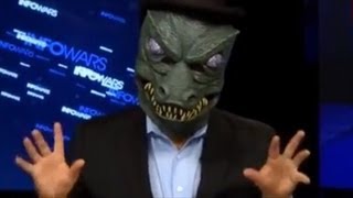 Alex Jones Explains Obamacare In Lizard Mask