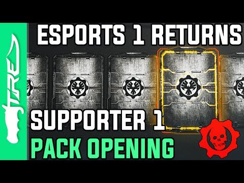 ESPORTS SUPPORTER 1 HAS RETURNED! - Gears of War 4 Gear Packs Opening - 7 ESPORTS SUPPORTER 1 PACKS!