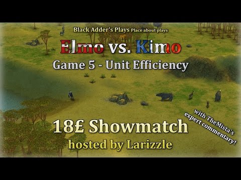 18£ Showmatch: Elmo vs. Kimo with TheMista's Commentary, G5 - Unit Efficiency - Age of Mythology