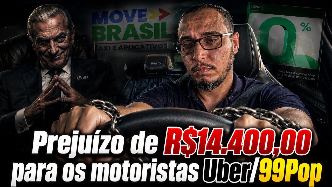 CUIDADO! Prejuízo GIGANTE. Move Brasil + Passe da Uber vai deixar o MOTORISTA POBRE