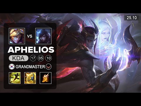 Aphelios vs Ezreal ADC - KR Grandmaster - Patch 25.10 Season 15