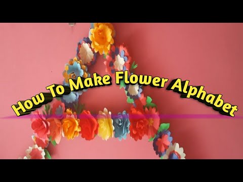 Alphabet  Decoration | Letter A | DIY Design With Flower