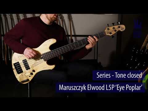 Maruszczyk Elwood L5P 'Spalted Maple' Live Demo - BassFreaks.net
