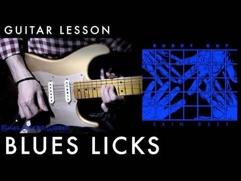 How to play - Buddy Guy style Blues Licks Guitar Lesson | “Who's Gonna Fill Those Shoes”