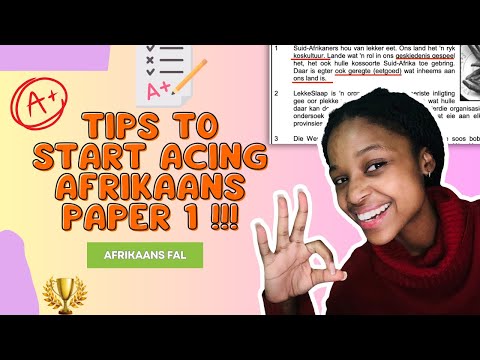 How to get more than 60% for Afrikaans P1 (even when you're not Afrikaans) | FAL | Grade 8-12