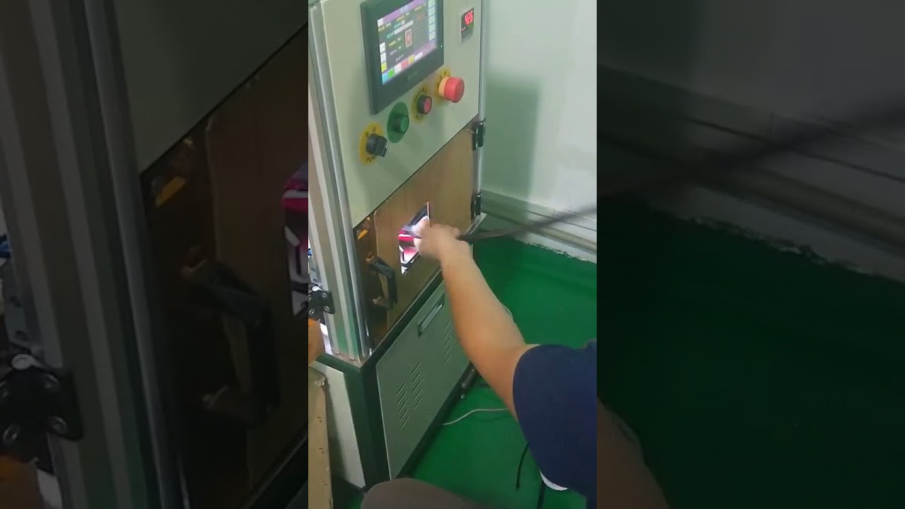 Automatic Wire Harness Braided Sleeving Wrap-around Machine-Test video  for 32inch wire