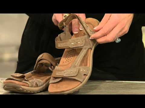 Earth Origins Suede Sandals w/ Adj. Straps - Barkley with Rachel Boesing