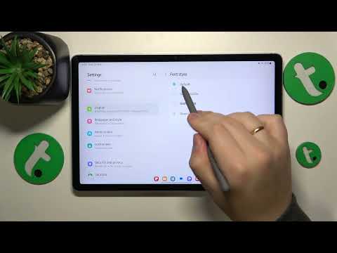 How to Restore Default System Font Style on SAMSUNG Galaxy Tab S9 Fe