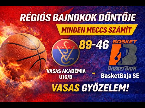 🏀 Fiú Kadett | Vasas Akadémia U16/B vs. Basketbaja SE U16  84-46 | 2026.01.10.
