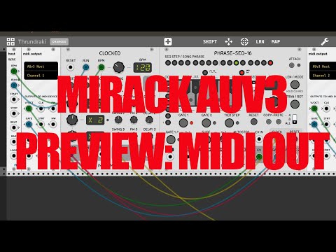 miRack AUv3 - Preview: Midi Out in AUM
