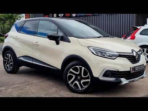 2017 (17) Renault Captur Dynamique Nav S 0.9 TCE 5Dr in Ivory. 29k Miles. FSH. 2 Owners. Nav. £8990