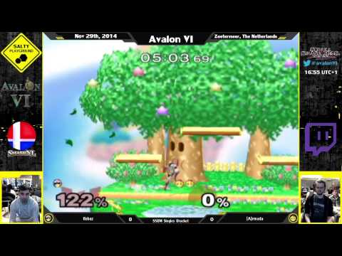 Avalon VI - Rebaz (Cpt. Falcon) Vs. [A]rmada (Peach) - SSBM Singles Winners Bracket R3