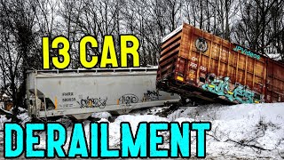 FREIGHT TRAIN DERAILMENT! Clean-up & Details (R&N Railroad)