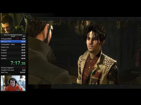 Deus Ex: Mankind Divided Any% speedrun in 39:48 IGT (52:18 RTA)
