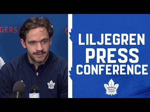 Timothy Liljegren Pre Game ' Toronto Maple Leafs vs. Montreal Canadiens ' March 26, 2022