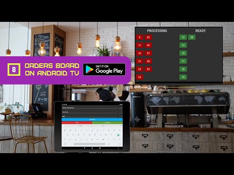 Orders board on Android TV Video