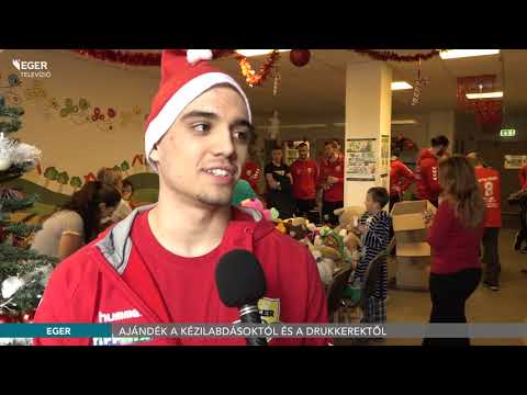 Ajándék a kézilabdásoktól és a drukkerektől - 2019.12.18.